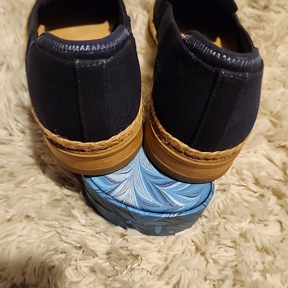 Dr Scholls Woman's Size 9.5M slip-on navy blue canvas espiradrille shoes NWOT - Picture 5 of 10